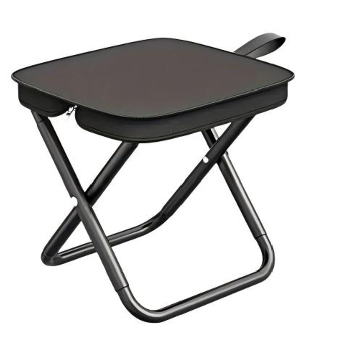 Scaun camping pliabil,, scaun pescuit, scaun pescuit copii, negru, 120 kg, portabil,,21x24.5x21cm