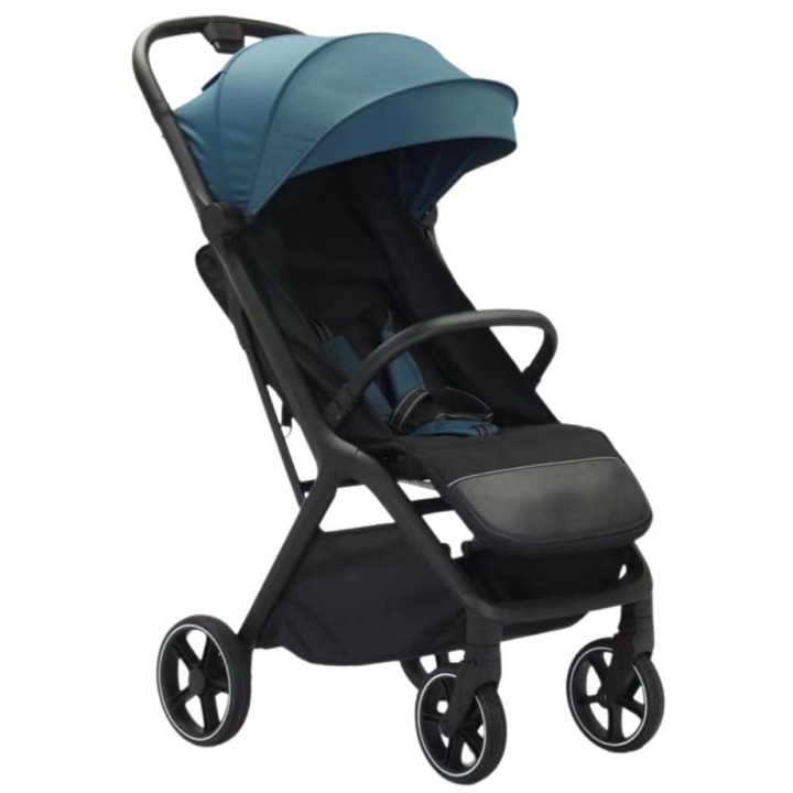 Carucior sport compact cu pliere automata recomandat de la nastere pana la 22 kg Kidizi Nairo Blue-Black, 7, 9 kg