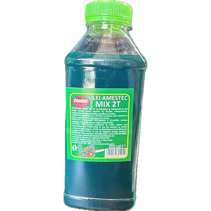 Ulei amestec verde MIX 2T pentru drujbe 500ml