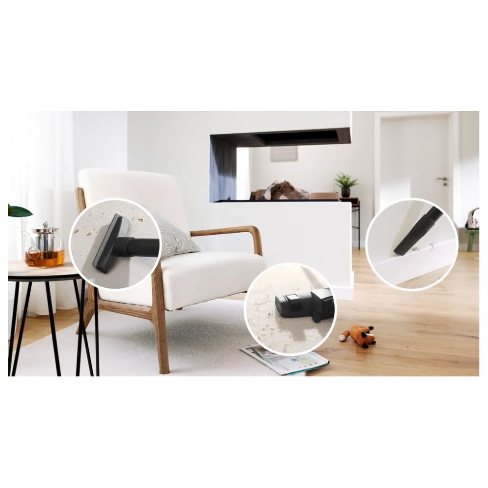 Aspirator cu sac BOSCH BGL41GR3H, 600 W, Sac 4 l, Filtru HEPA, Cablu retractabil 8m Grafit