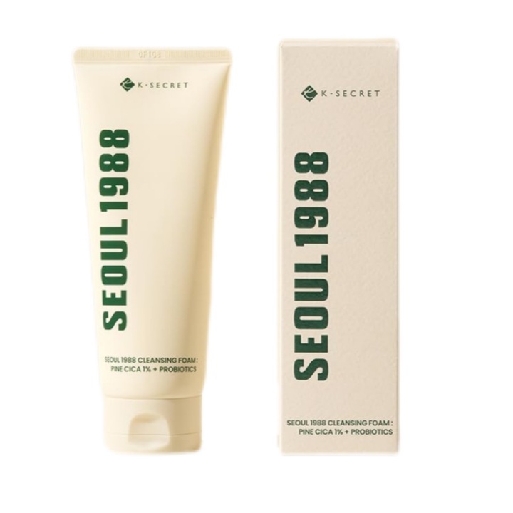 Spuma de curatare, KSECRET, Pine Cica 1% + Probiotice, Acid BHA, extract de ferment de soia, curatare profunda, indepartare eficienta a uleiului, imbunatateste, calmeaza si purifica pielea, potrivit pentru toate tipurile de piele, 150ml