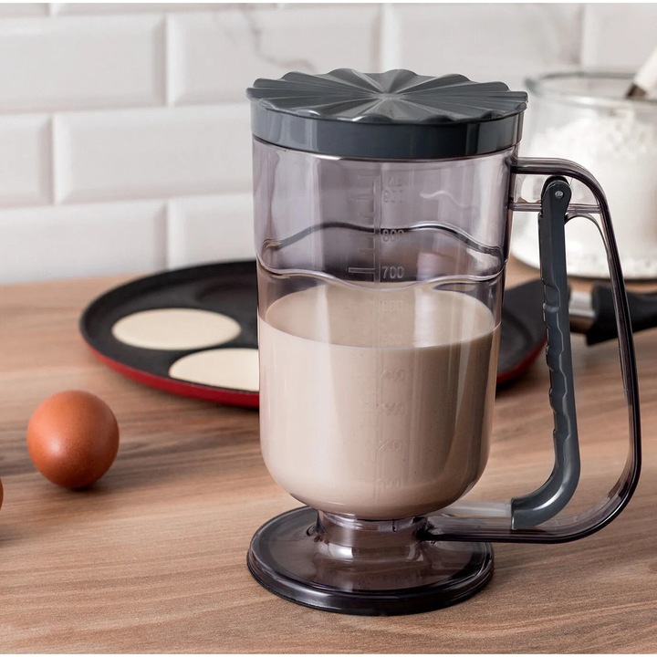 Dispenser de Aluat Madame Coco, plastic, antracit, 15.5x11x20.2cm