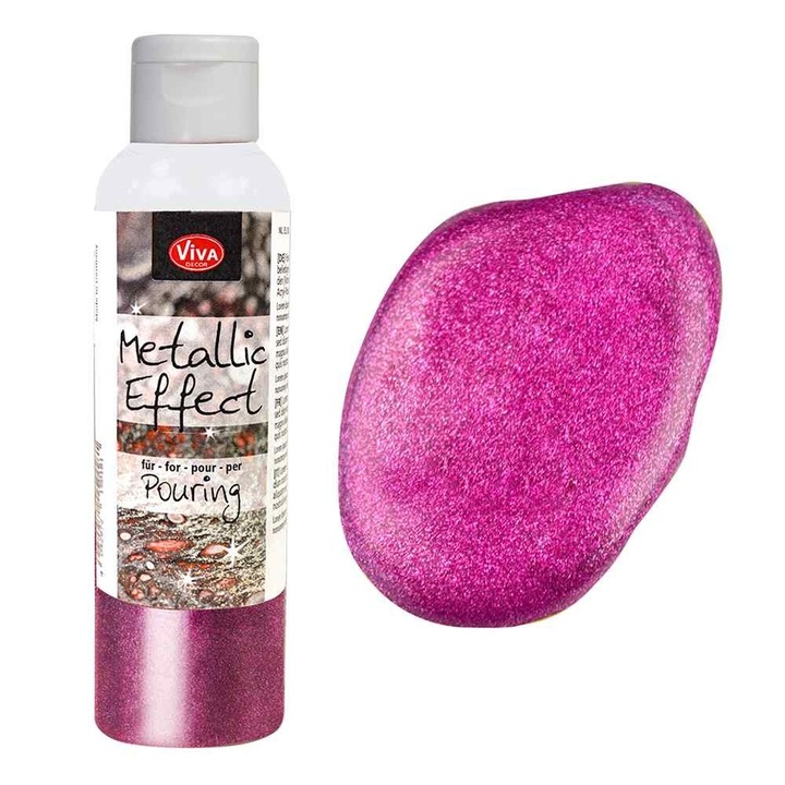 Öntőmédium, metál hatású, VIVA DECOR, 120ml Magenta