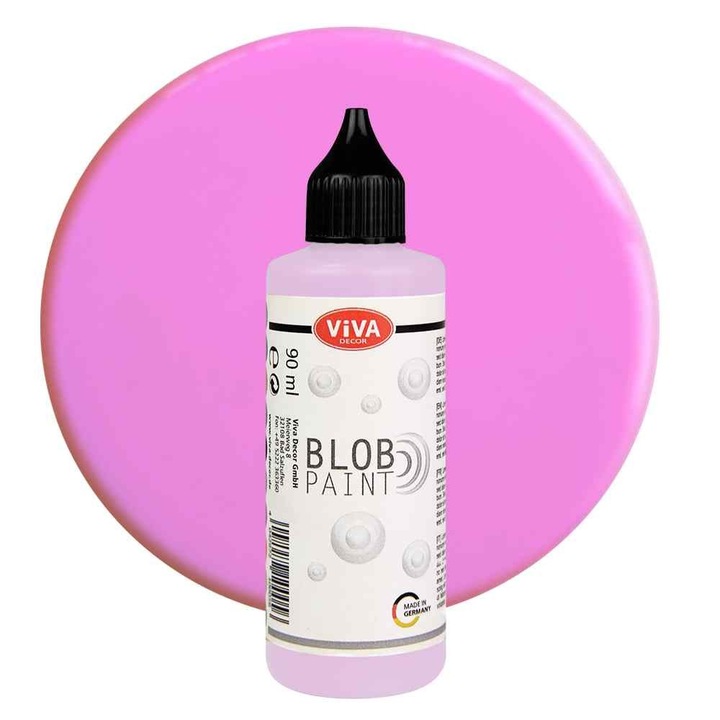 Боя за рисуване на точки, Blob Paint VIVA DECOR, 90 мл Розова