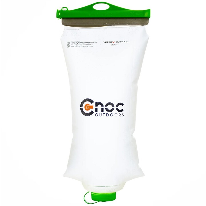 Резервоар за вода Cnoc Outdoors, Vectox 42 мм, 2 л, зелен