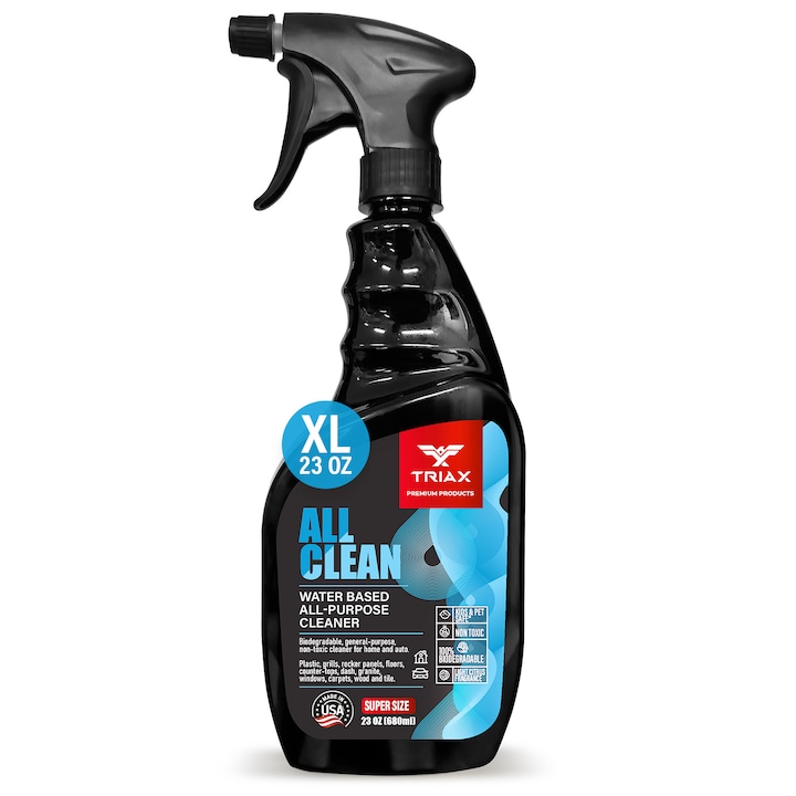 TRIAX All-Clean – Curatare Profesionala Auto & Casa – Biodegradabil si Fara Chimicale, Spray 680ml