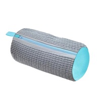Sac pentru spalat incaltaminte in masina de spalat, fibra moale pentru protectie incaltaminte, material rezistent, Potrivit pentru toate tipurile de incaltaminte, reutilizabil, 39CM*19CM Gri