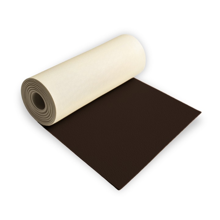 Folie Piele Ecologica Autoadeziva, Taphiceros, 40x200 cm, maro inchis