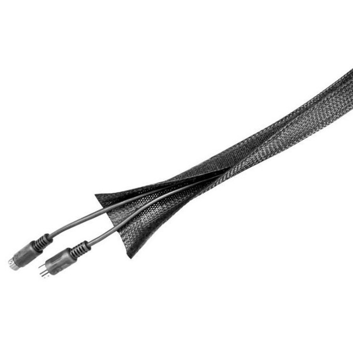TV kábelrendező, NeoMounts, Fekete, 200cm