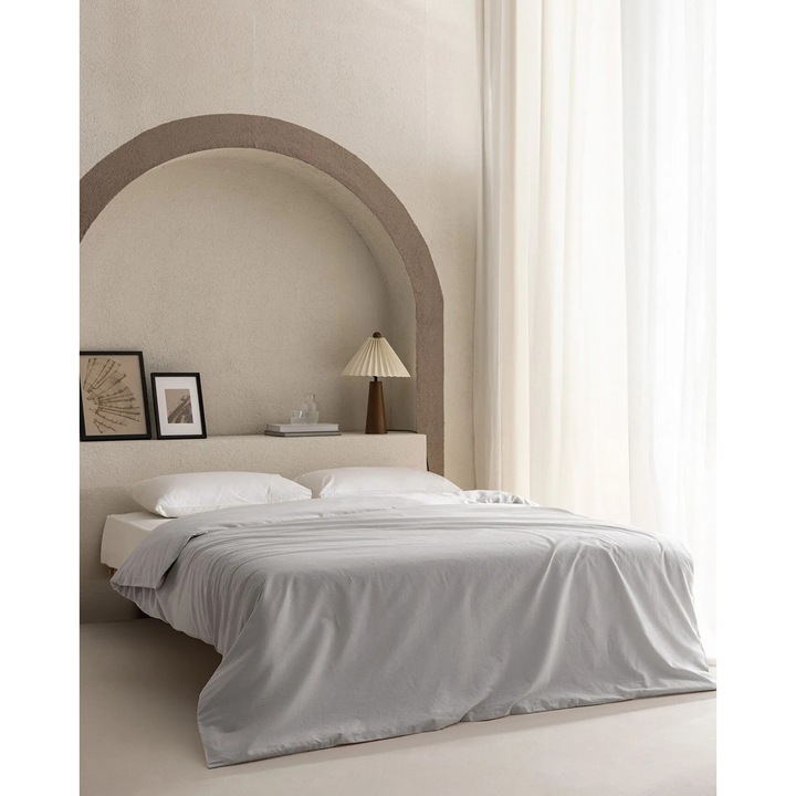 Madame Coco paplanhuzat, Manon, 100% pamut, szürke, 160x220cm