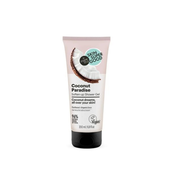 Skin Super Good tusfürdő gél, puhító, Coconut Paradise, 200ml