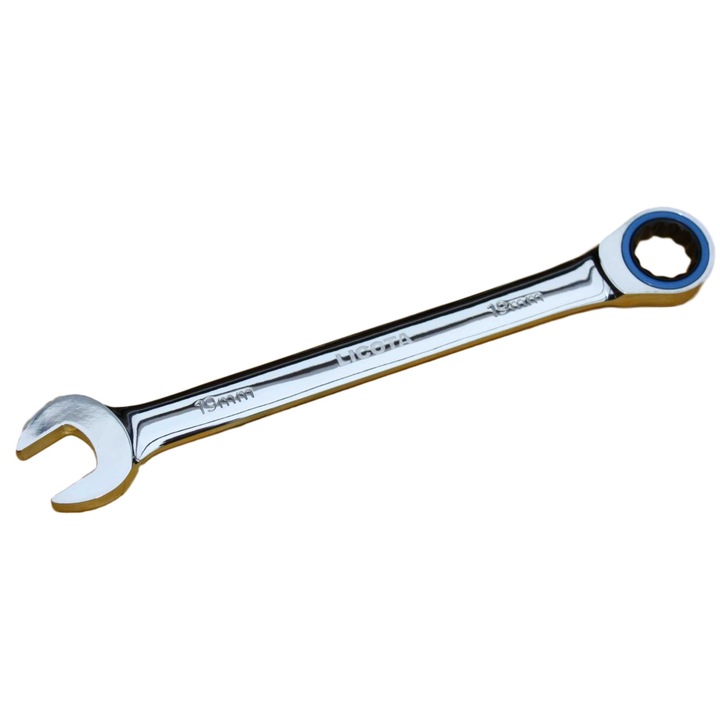 Cheie inelara cu clichet 12mm, 72 dini, crom vanadiu