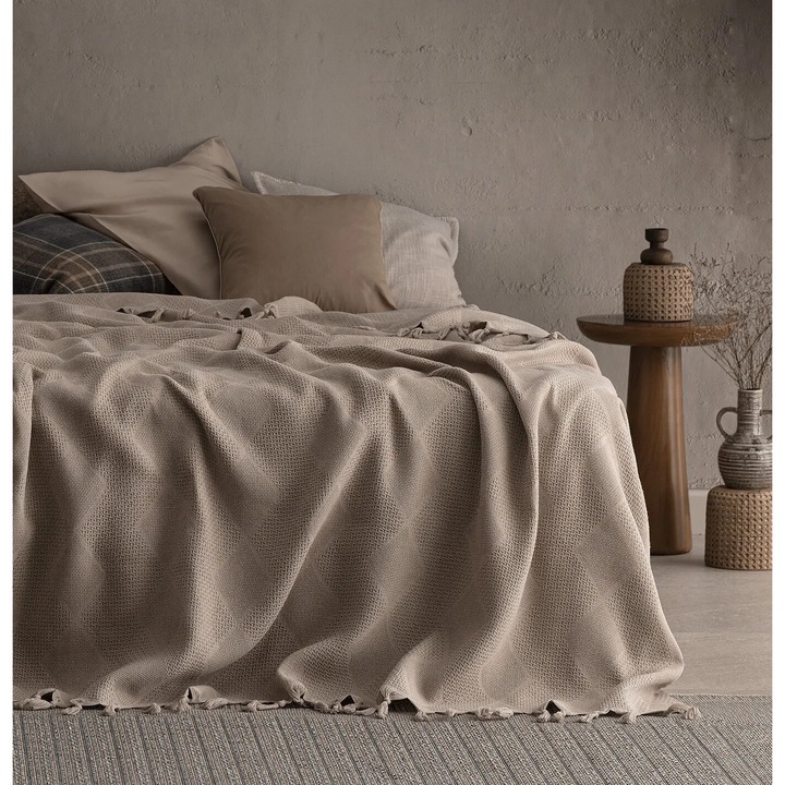 Двойно одеяло Алися, Madame Coco, бежово, 220x240см