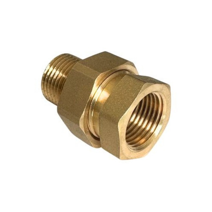 Holland csatlakozó (Holender) 1, 1/2" teljes sárgaréz