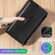 Мъжка чанта от естествена кожа, IMODIX®, RFID защита за карти, множество отделения, размери 22 x 12 x 2.5 см, модел 9043, черна