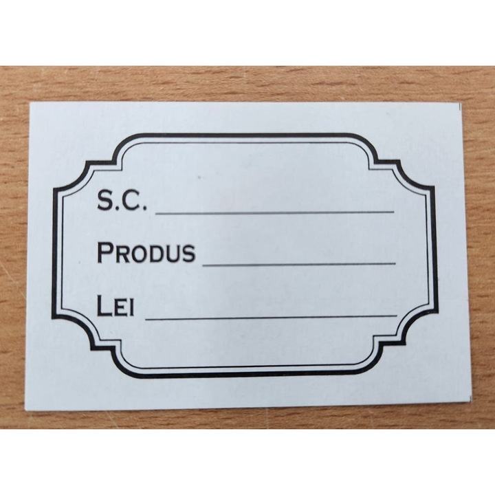 Etichete pret - carton duplex, set/100