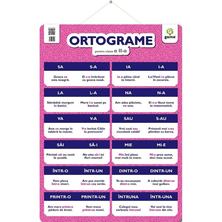 Plansa. Ortograme - Clasa 2