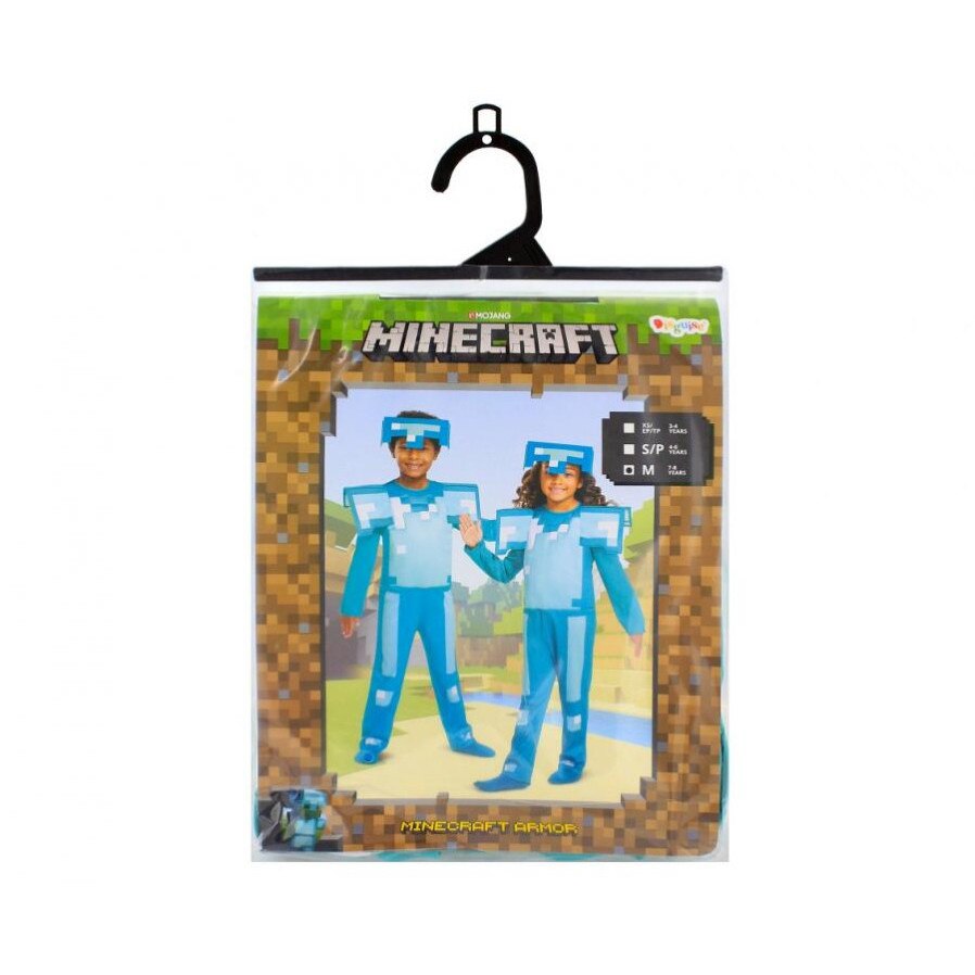 Costum Armor Fancy - Minecraft, marimea M (7-8 ani) - eMAG.ro