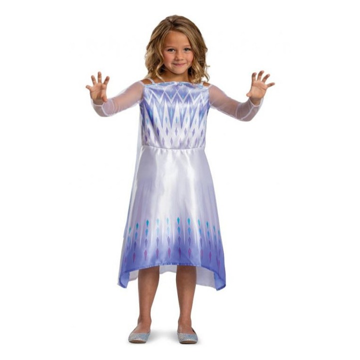 Hókirálynő Elza karneváli jelmez - Jégvarázs 2 (engedéllyel) gyerekeknek, S méret (5-6 éves korig)