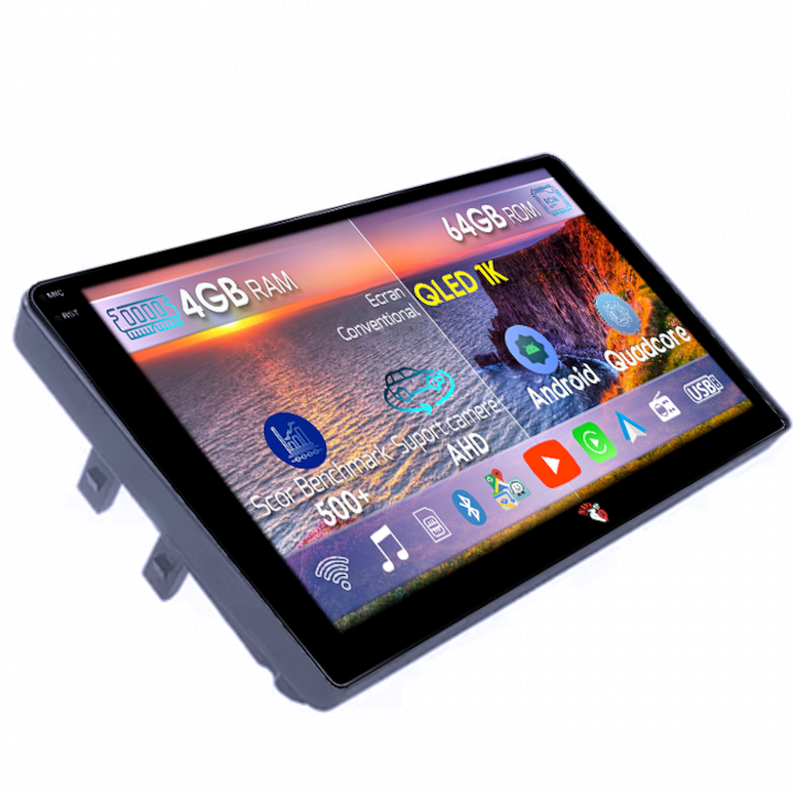 Navigatie dedicata Alfa Romeo 159, 4GB RAM 64GB ROM, Octacore, Android 14, Display QLED 1K 9", Carplay&Android Auto, SIM 4G, Ventilator Activ