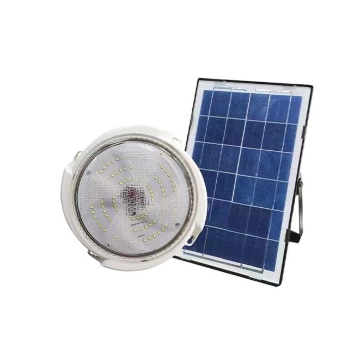 50 W-os LED mennyezeti lámpa napelemmel, távirányítóval, semleges fény (5000 K)