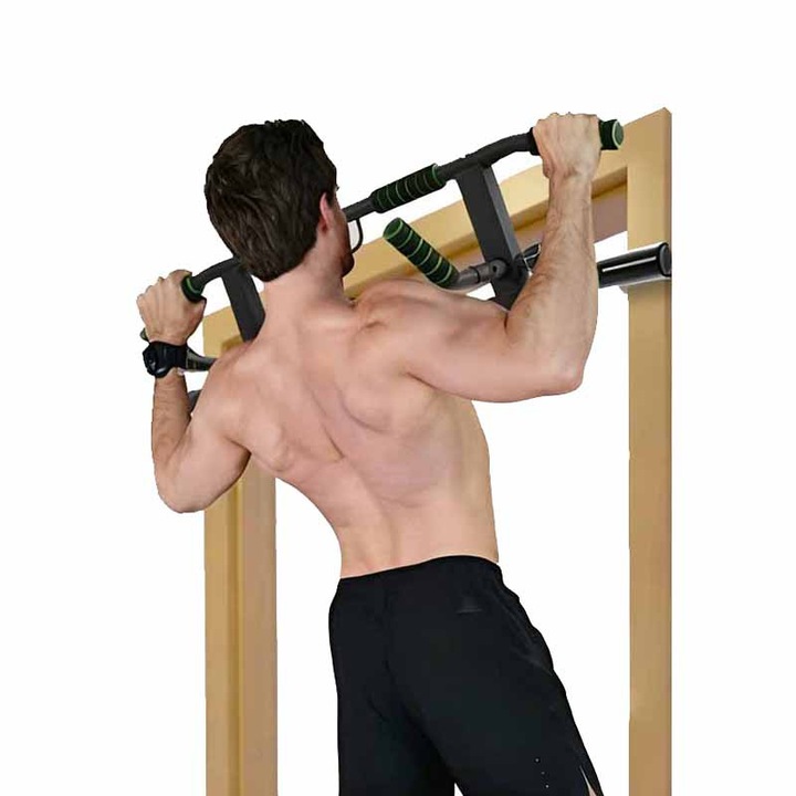 Bara de tractiuni telescopica, portabila, rosu, 101x57x25cm