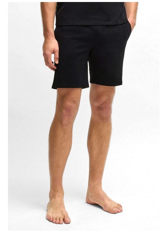 Pantaloni barbati, BOSS, bermuda unique, negru, bumbac-elastan, M