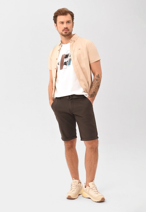 Pantaloni scurti chino pentru barbati Volcano P-Oxy maro