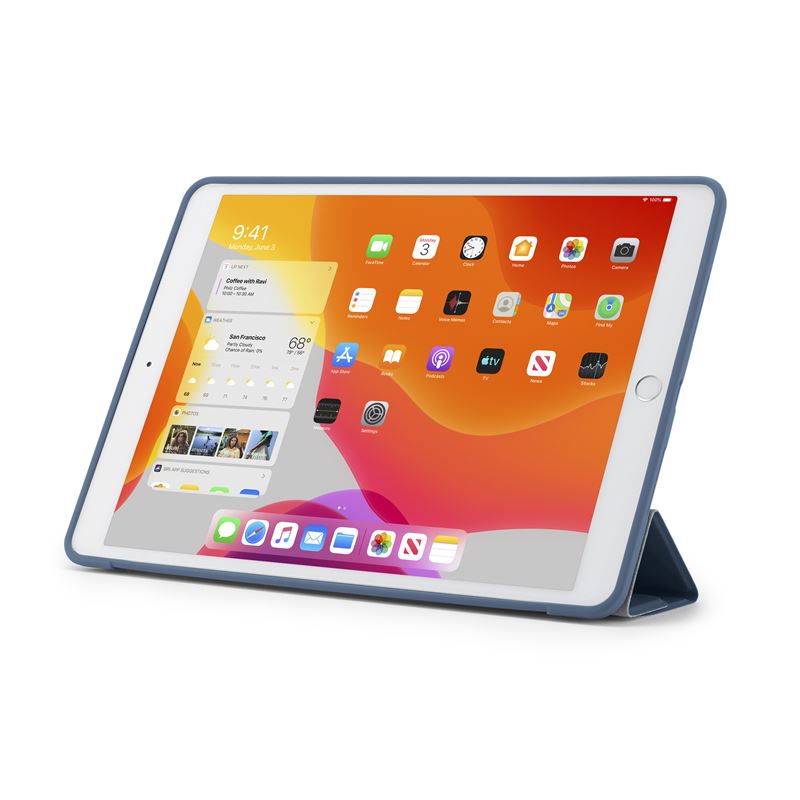 Husa Pipetto Origami No1 Original, iPad 10.2 inch 2021/2020/2019, Albastru