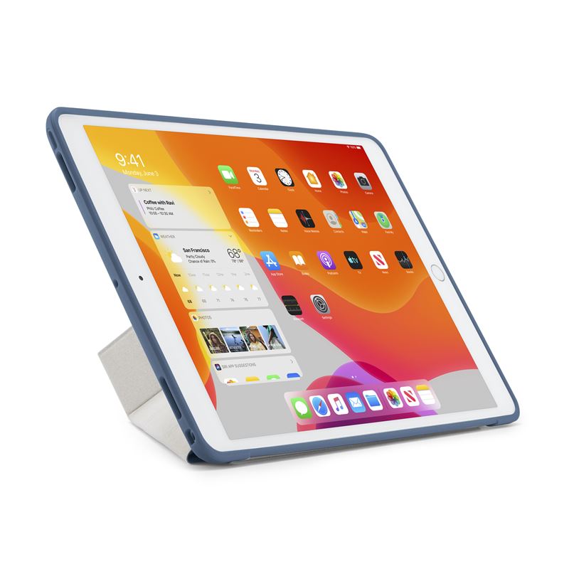 Husa Pipetto Origami No1 Original, iPad 10.2 inch 2021/2020/2019, Albastru