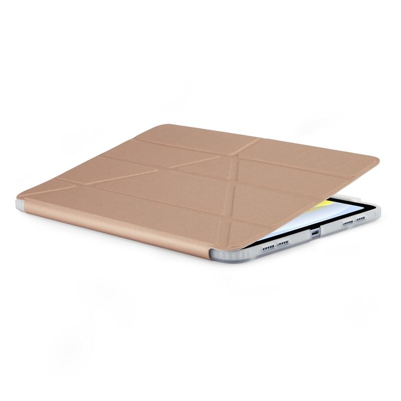 Husa tableta Pipetto Origami No3 compatibila cu iPad 10.9 inch 2022, Rose Gold