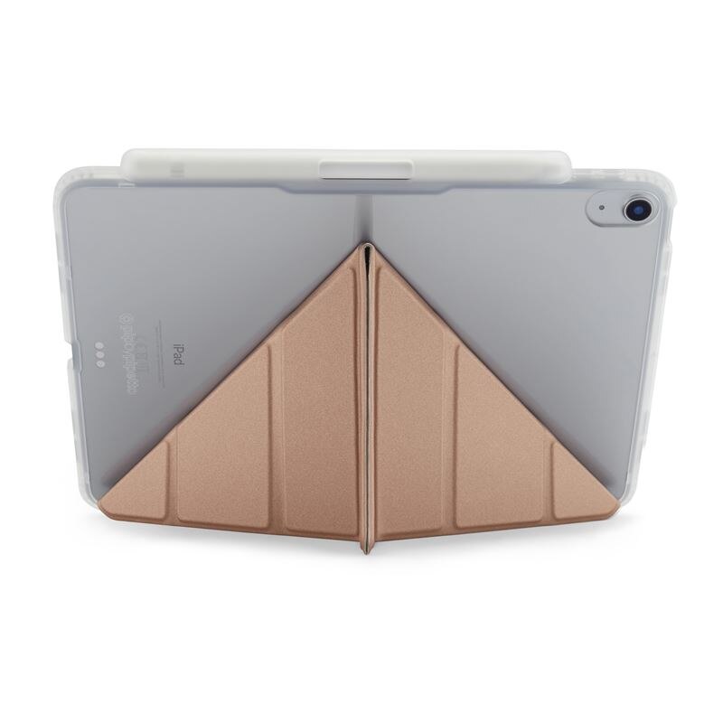 Husa tableta Pipetto Origami No3 compatibila cu iPad 10.9 inch 2022, Rose Gold