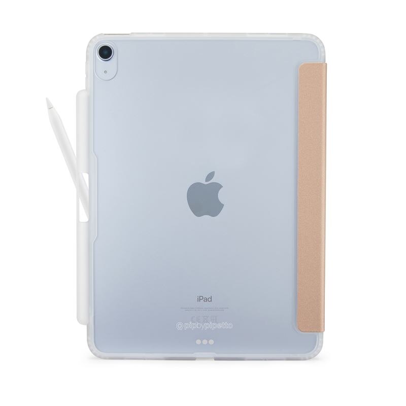 Husa tableta Pipetto Origami No3 compatibila cu iPad 10.9 inch 2022, Rose Gold