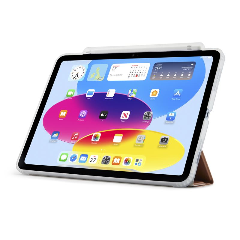 Husa tableta Pipetto Origami No3 compatibila cu iPad 10.9 inch 2022, Rose Gold