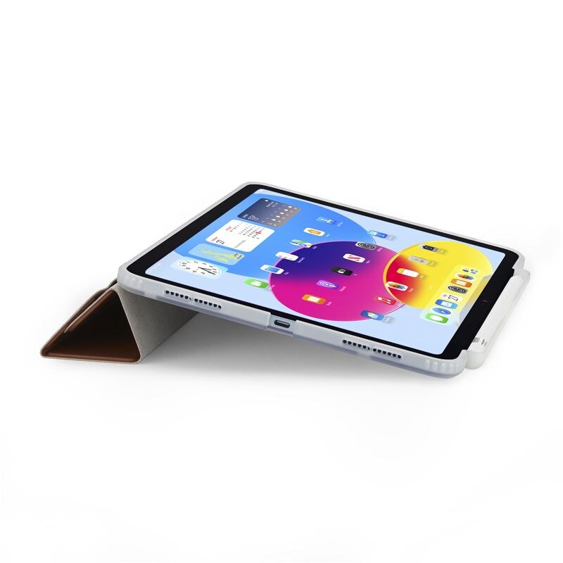 Husa tableta Pipetto Origami No3 compatibila cu iPad 10.9 inch 2022, Rose Gold