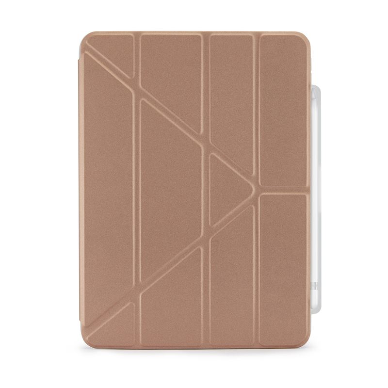 Husa tableta Pipetto Origami No3 compatibila cu iPad 10.9 inch 2022, Rose Gold