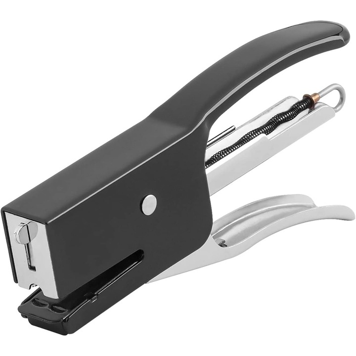 Capsator portabil negru 15x5cm pentru birou si scoala