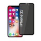 Folie pentru iPhone 11 / XR, Anti-spy Ultra HD, Protectie 9H, Montare Simpla, 111D, Privacy, set cu sticker