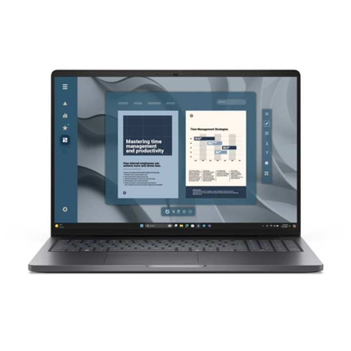 Dell Pro 16 laptop, 16 hüvelykes 1920 x 1200, AMD 220 6 C / 12 T, 3,2 GHz - 4,9 GHz, 3 MB 16 MB gyorsítótár, 16 GB DDR5, 512 GB SSD, AMD Radeon 740M, Windows 11 Pro