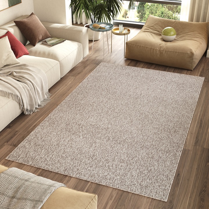 Covor, Tapiso, Nizza Kanuni, 120 x 170 cm, Inaltime Fir 6 mm, Argintiu, Pentru Living, Dormitor, Rezistent La UV, Rezistent La Pete, Lavabil, Usor de curatat, Rezistent La Intemperii, Impermeabil, 0361