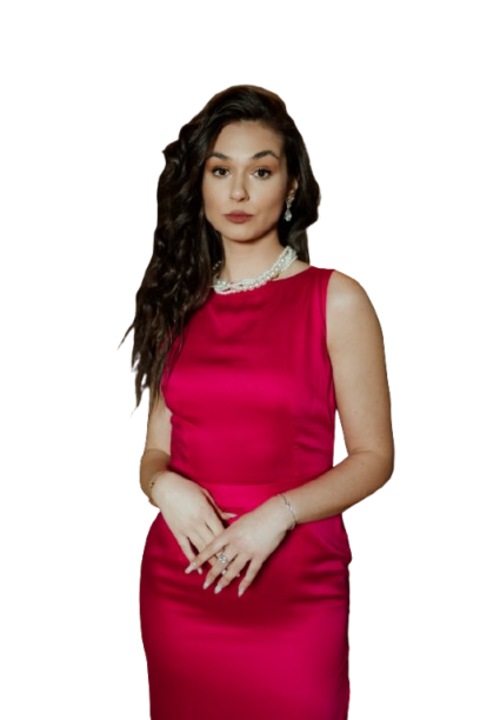 Дълга рокля Samira, с цепка, Памук/Коприна, Розов