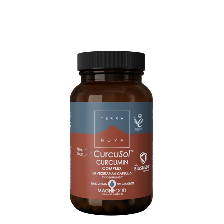 Supliment alimentar Curcumin, CurcuSol 40,2 x, TERRANOVA, 50 Capsule