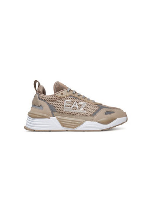 Pantofi sport unisex Ea7 Emporio Armani, X8X159 XK379, Piele ecologica, Bej