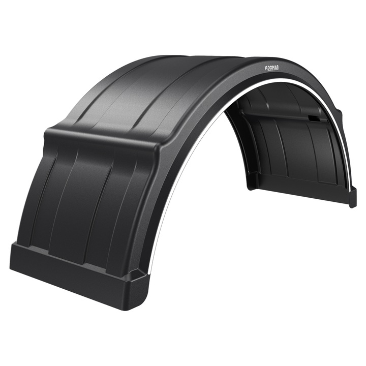 Mudguard Pentru Remorca, Domar, Dk4175, Material: Polipropilen (Pp), Diametru Roti: 19, 5 Pana La 24, 5 Inch, Suporturi De Montaj Integrate Cu Diametru De 42 mm, Nervuri De Intarire, 1300 mm x 460 mm x 580 mm