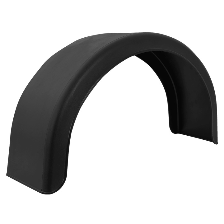 Mudguard Pentru Remorca, Domar, D20200, Material Polipropilen (Pp), Potrivit Pentru Roti Cu Diametrul De La 13 La 14 Inci, Rezistent La Conditii Meteorologice, Potrivit Pentru Reciclare, 700 x 200 x 370 mm, Negru