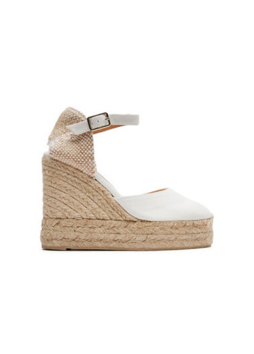 Castaner női espadrillák, 20975, Textil, 40 EU, Fehér