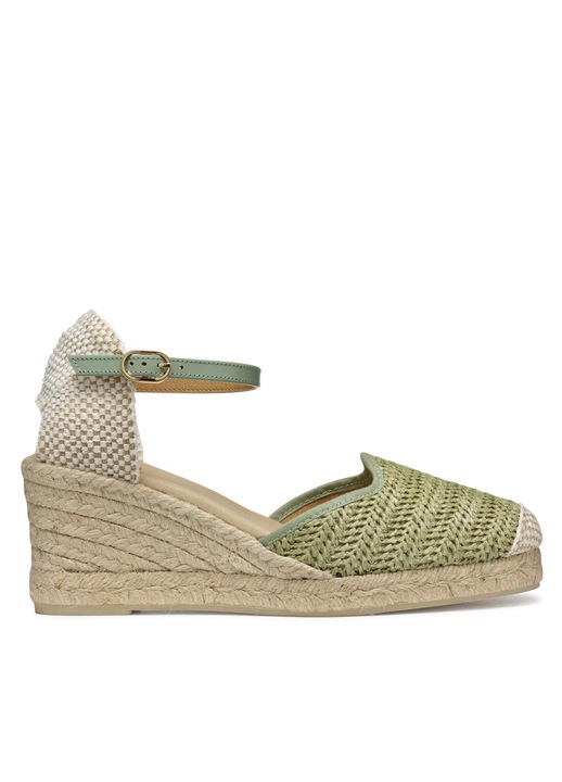 Espadrile dama Geox, D55NGE-02MLM C3002, Textil, 39 EU, Verde