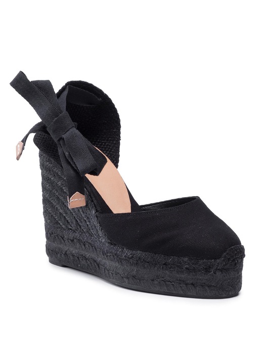 Castaner női espadrillák, 20966100, textil, 41 EU, fekete