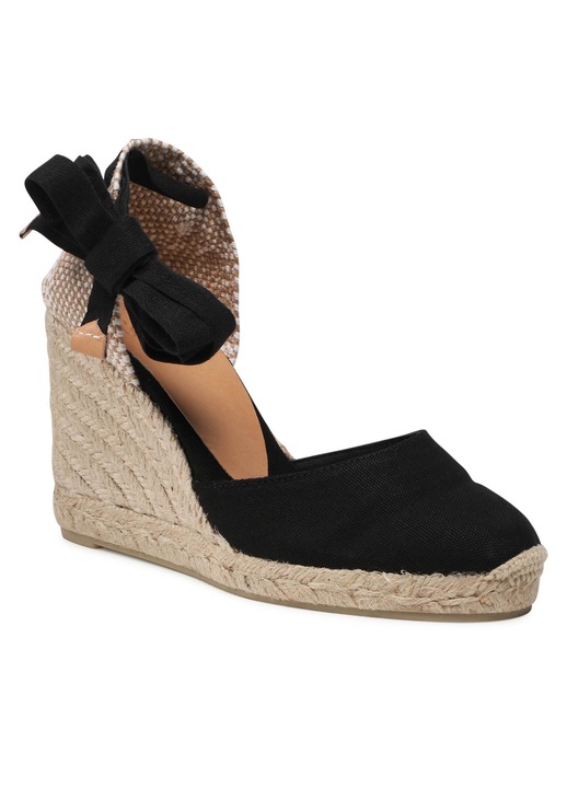 Castaner női espadrillák, 20962, Textil, 41 EU, Fekete