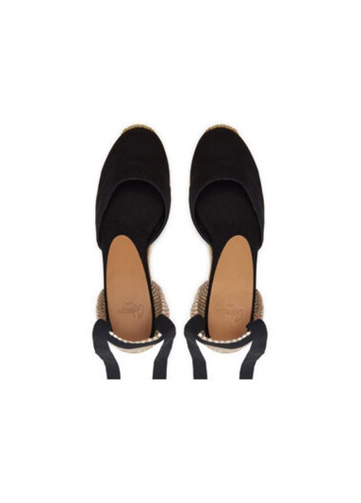 Castaner női espadrillák, 20964, Textil, 38 EU, Fekete